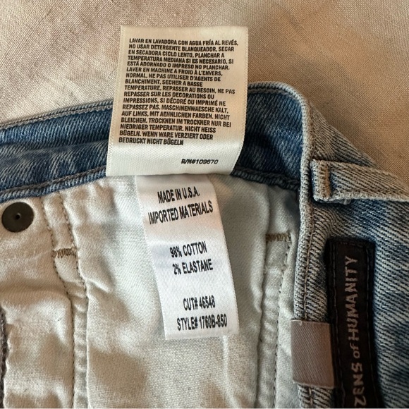 Citizens of Humanity Olivia Crop high rise slim jeans in light blue in size 28. - Picture 7 of 7